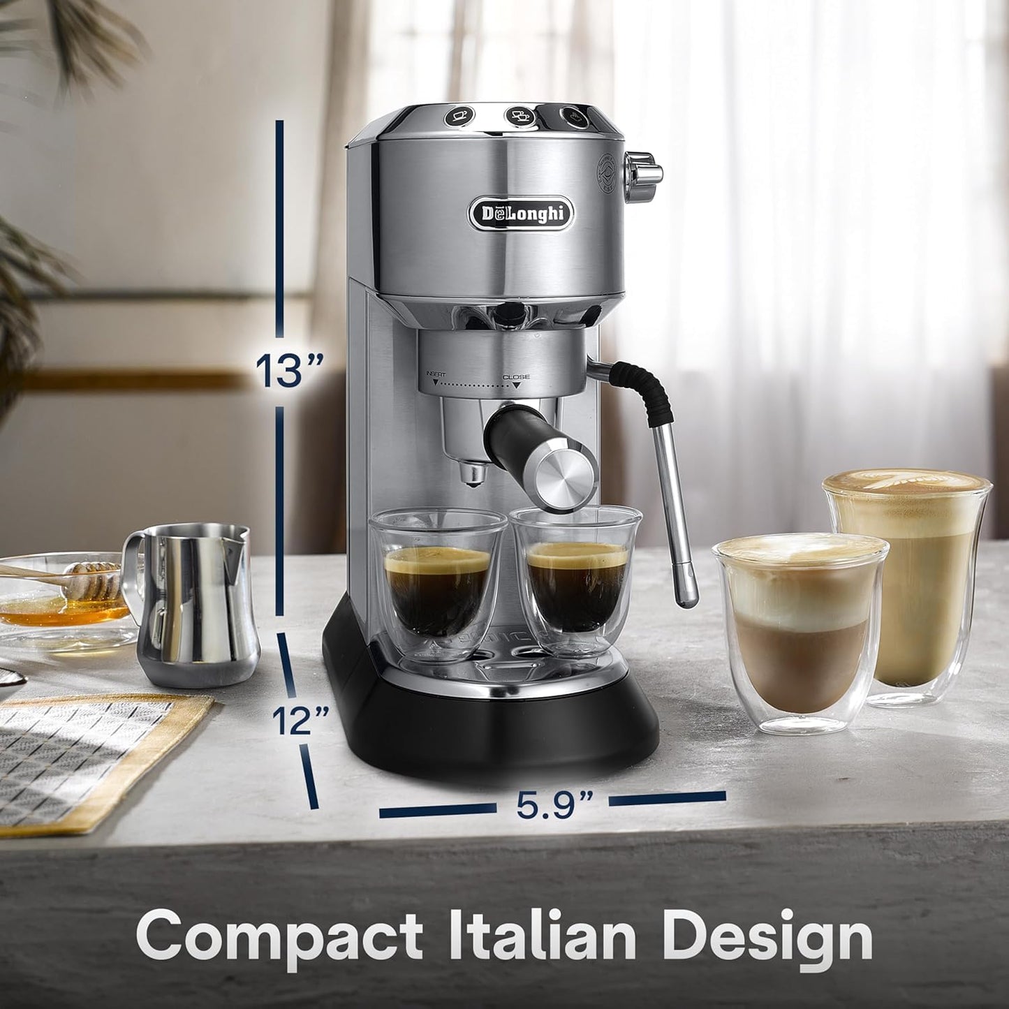 DeLonghi EC885M Dedica Art Espresso Machine