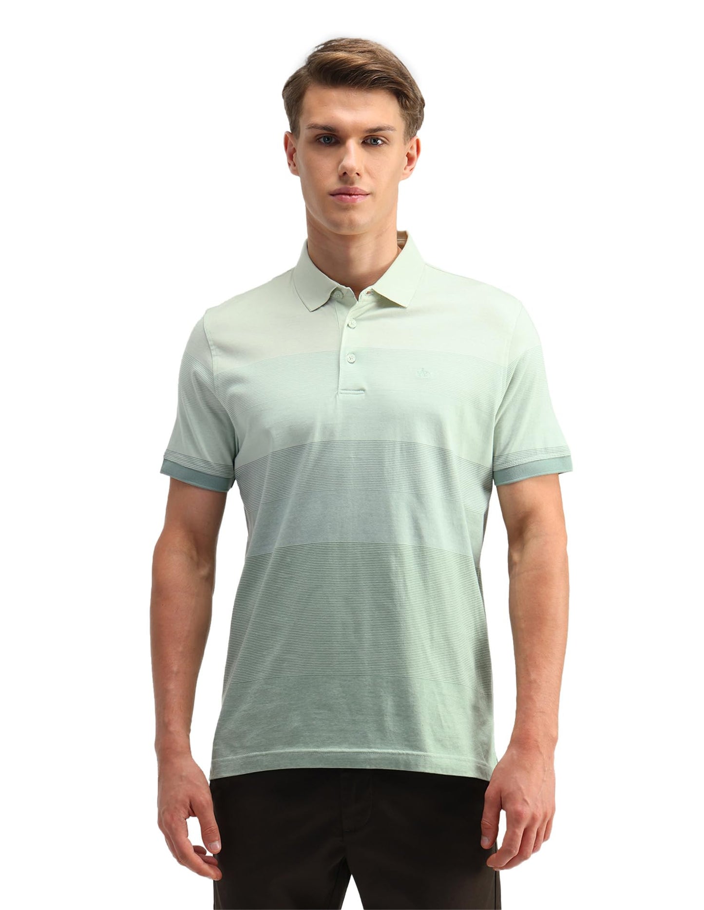 Arrow Men's Regular Fit Polo Shirt (ARAITS3103_Green