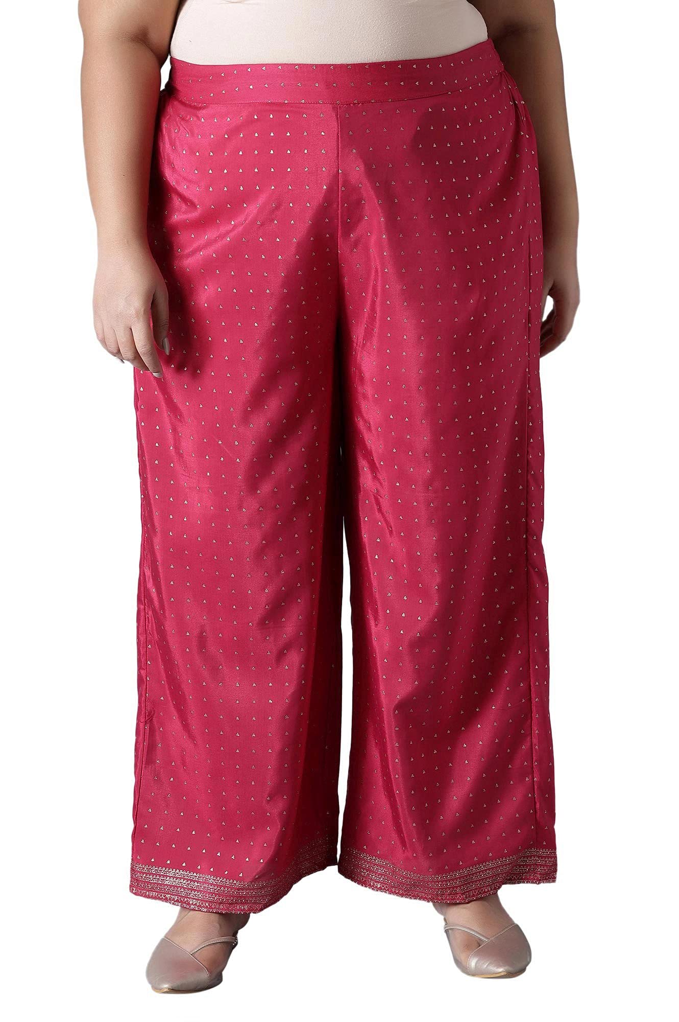 W Shantung Strechable Parallel Pants for Women | Shantung Parallel Pants for Women | Trousers for Women | W for Woman