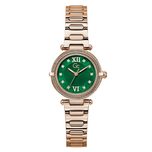 GUESS Collection Vogue Cable Green Round Dial Analog Women's Watch - Z57003L9