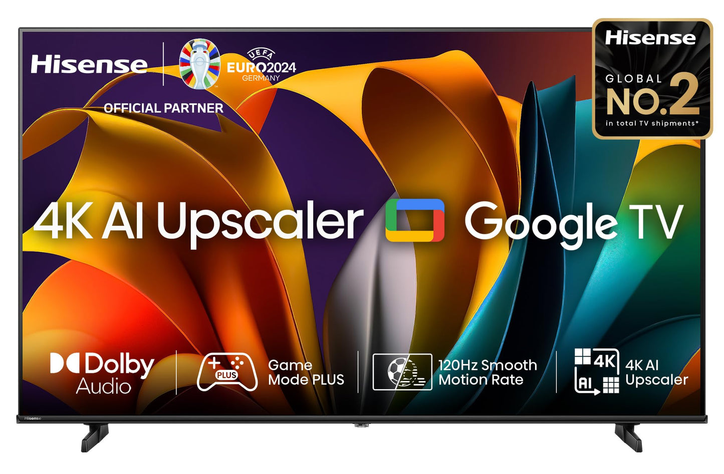 Hisense 139 cm (55 inches) E6N Series 4K Ultra HD Smart LED Google TV 55E6N (Black)