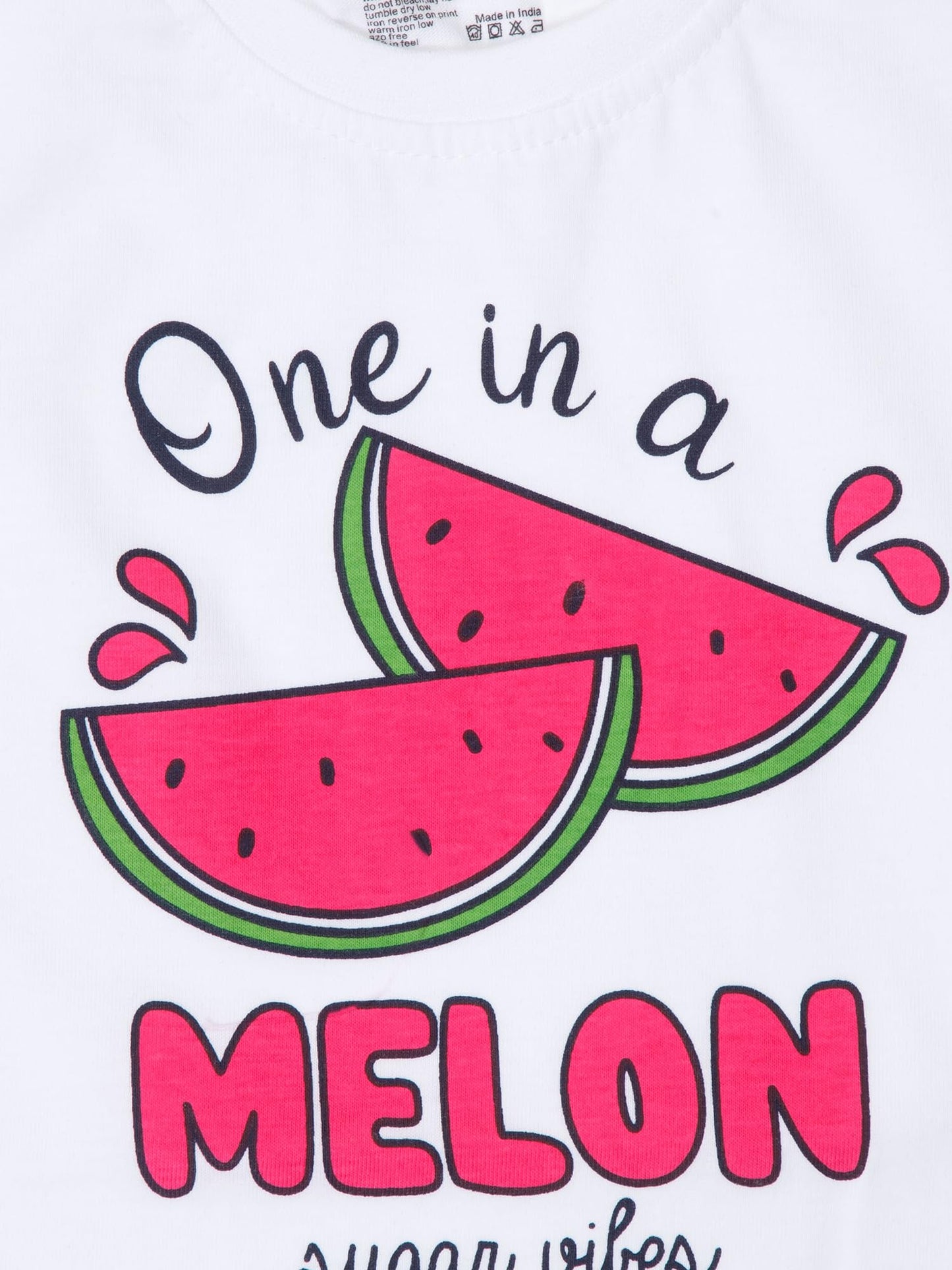 BODYCARE Girls Round Neck Sleeveless Tshirt Pack of 2 - Fuchsia & White