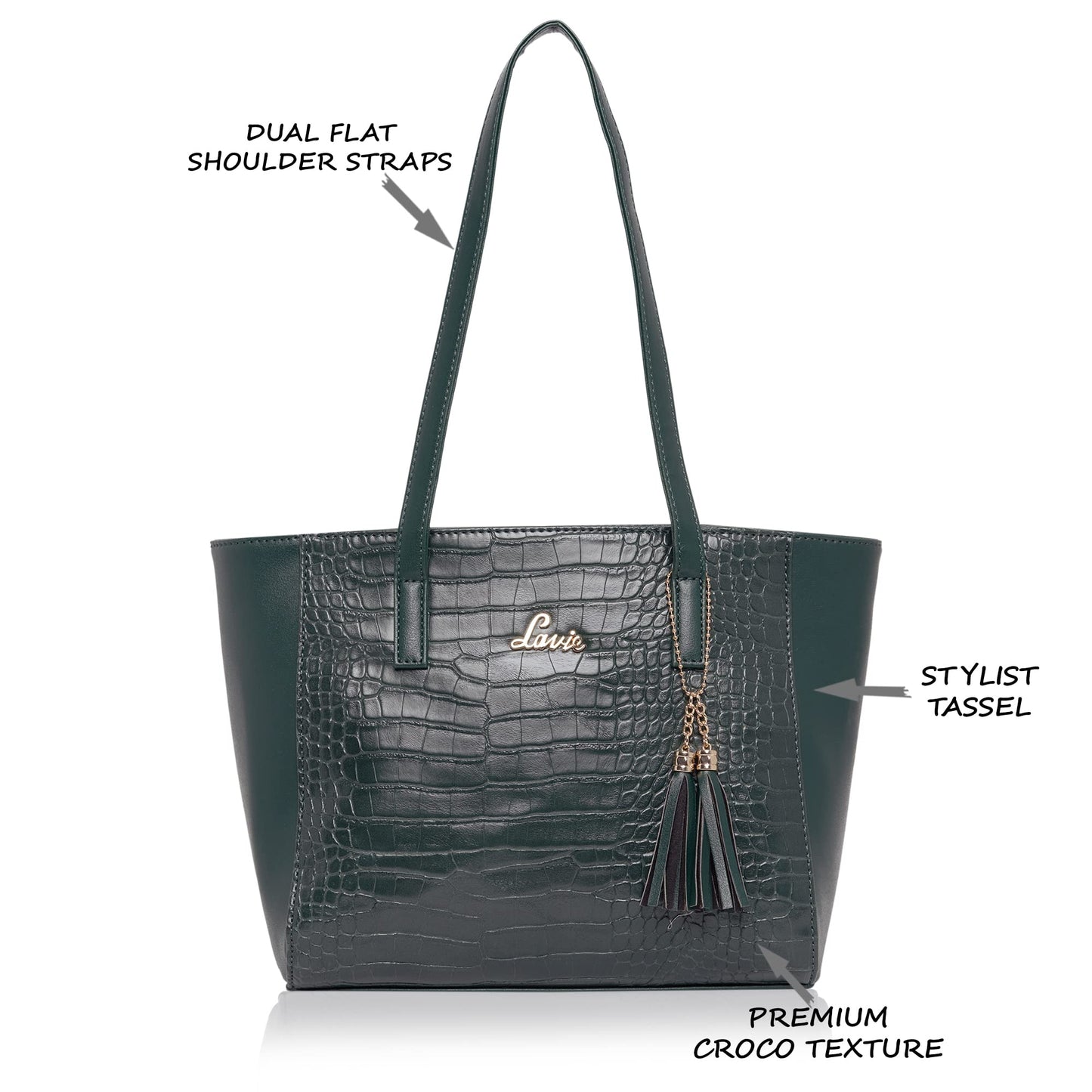 Lavie Betty Women's Glossy Tassel Tote Bag
