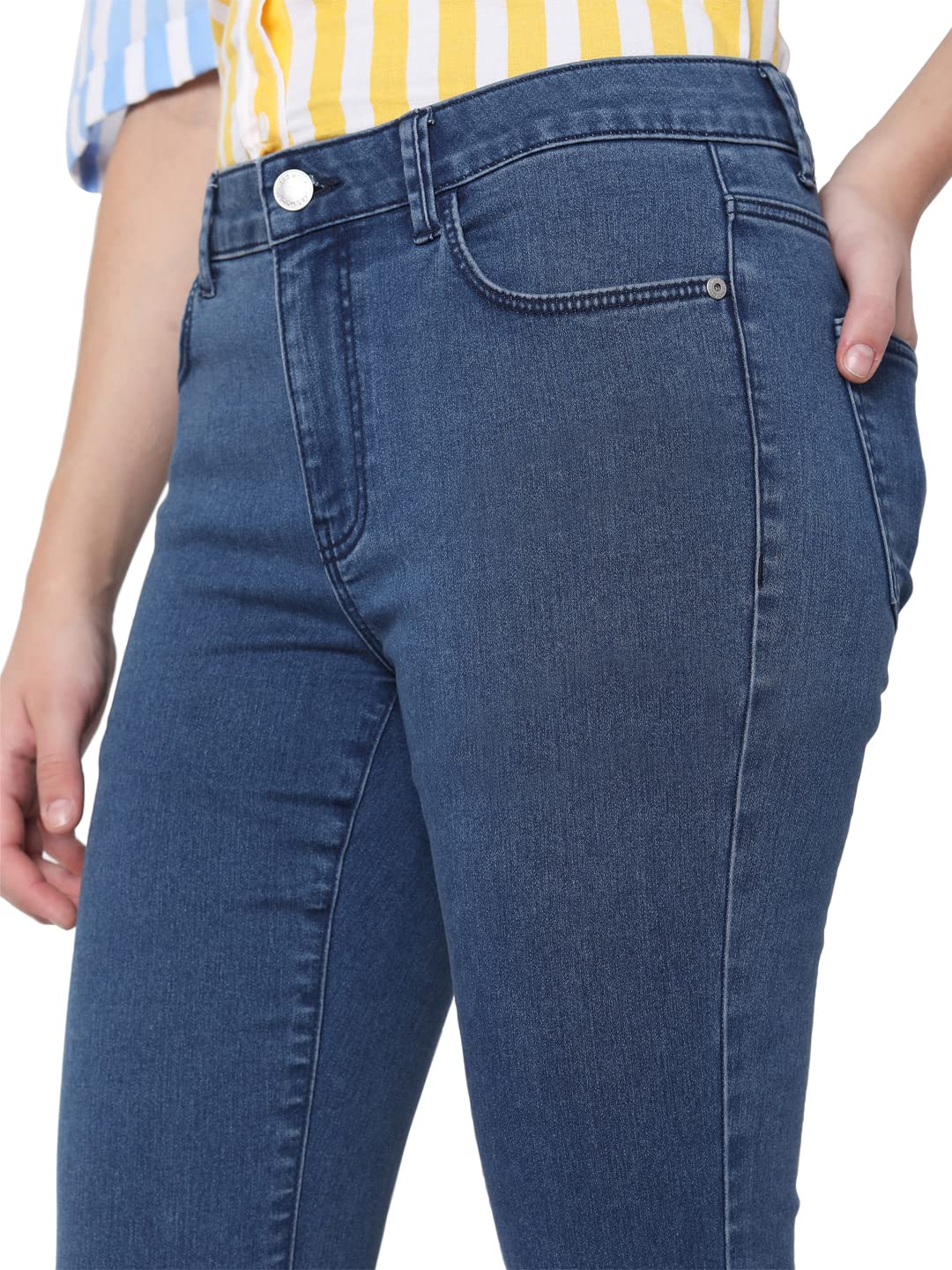 VERO MODA Bootcut fit Jeans (221575102_Medium Blue Denim_33)