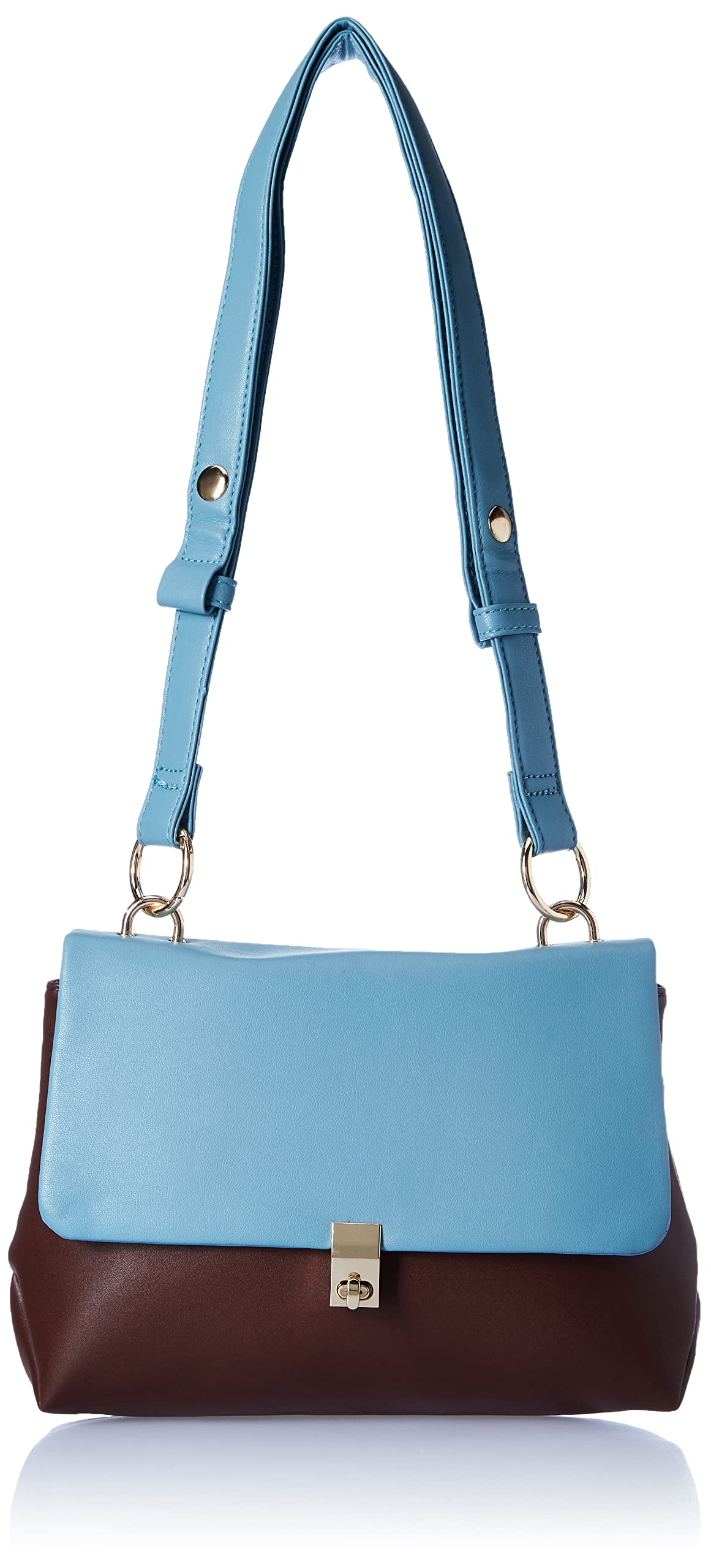 Caprese womens FENNE S Small BLUE & CHOCO Satchel