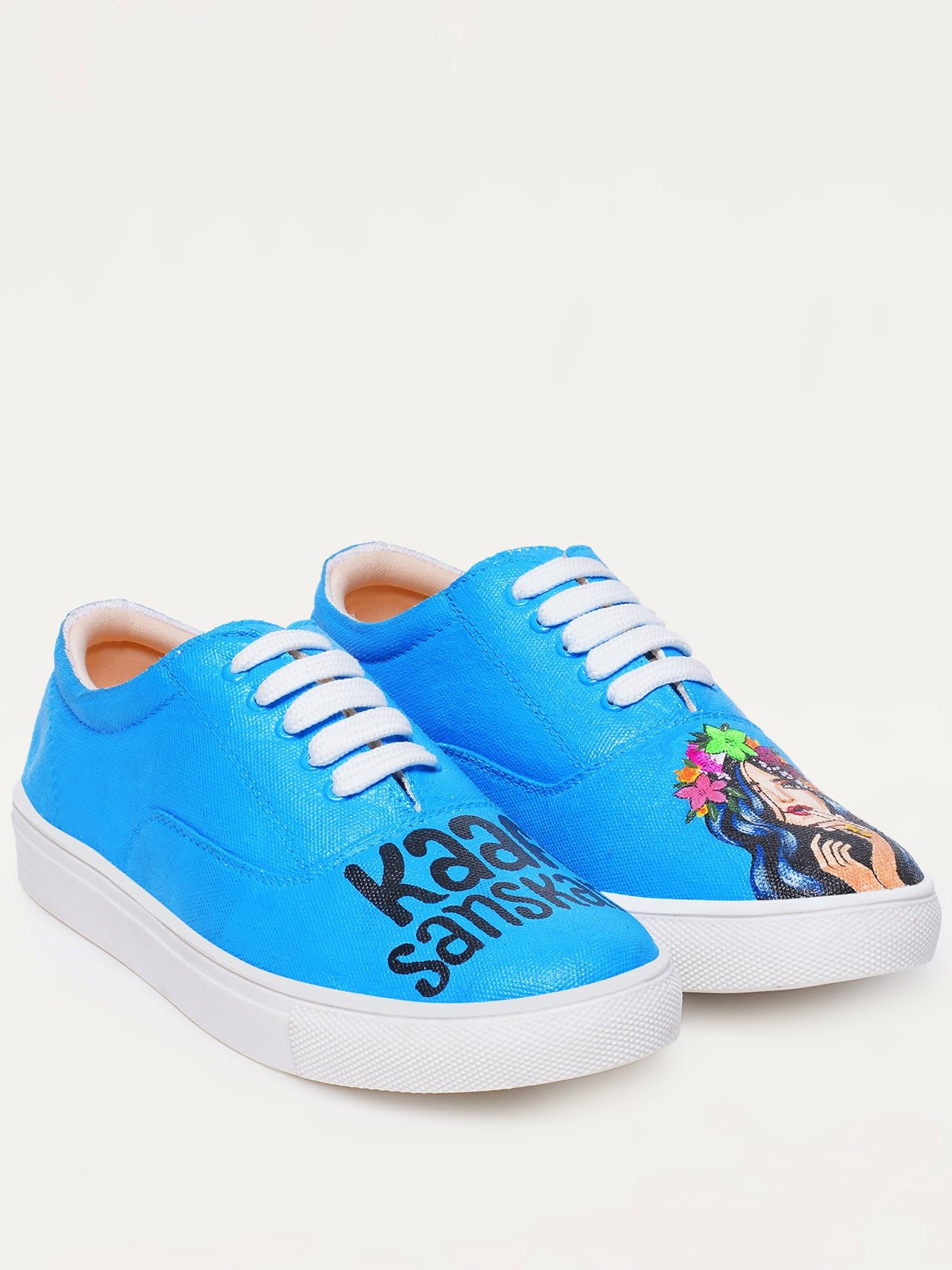 THE QUIRKY NAARI Kaafi Sanskari Sneakers for Ultra-Cool Sanskaari You | Blue