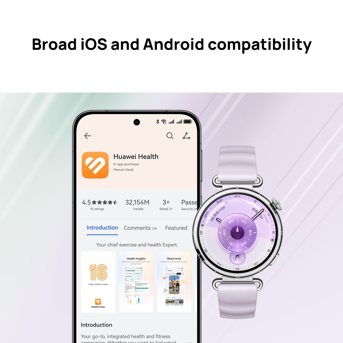 Huawei Watch GT 6 Smart Watch, 41mm, Upto 14 Days Battery Life, Smart Watches with 100+ Sports Mode, Cycling, iOS & Android Compatible, Emotional Wellbeing, Health Monitoring (Brown)