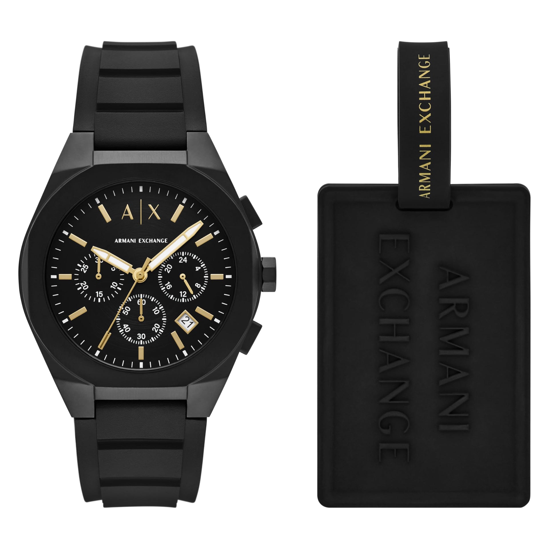Ax7105 Armani Silicone Watch Armani Exchange Watch Luggage Tag