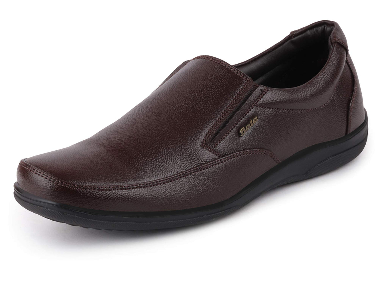 Bata 851-4412-41 Men's Brown Formal Slip On Shoes (7 UK)