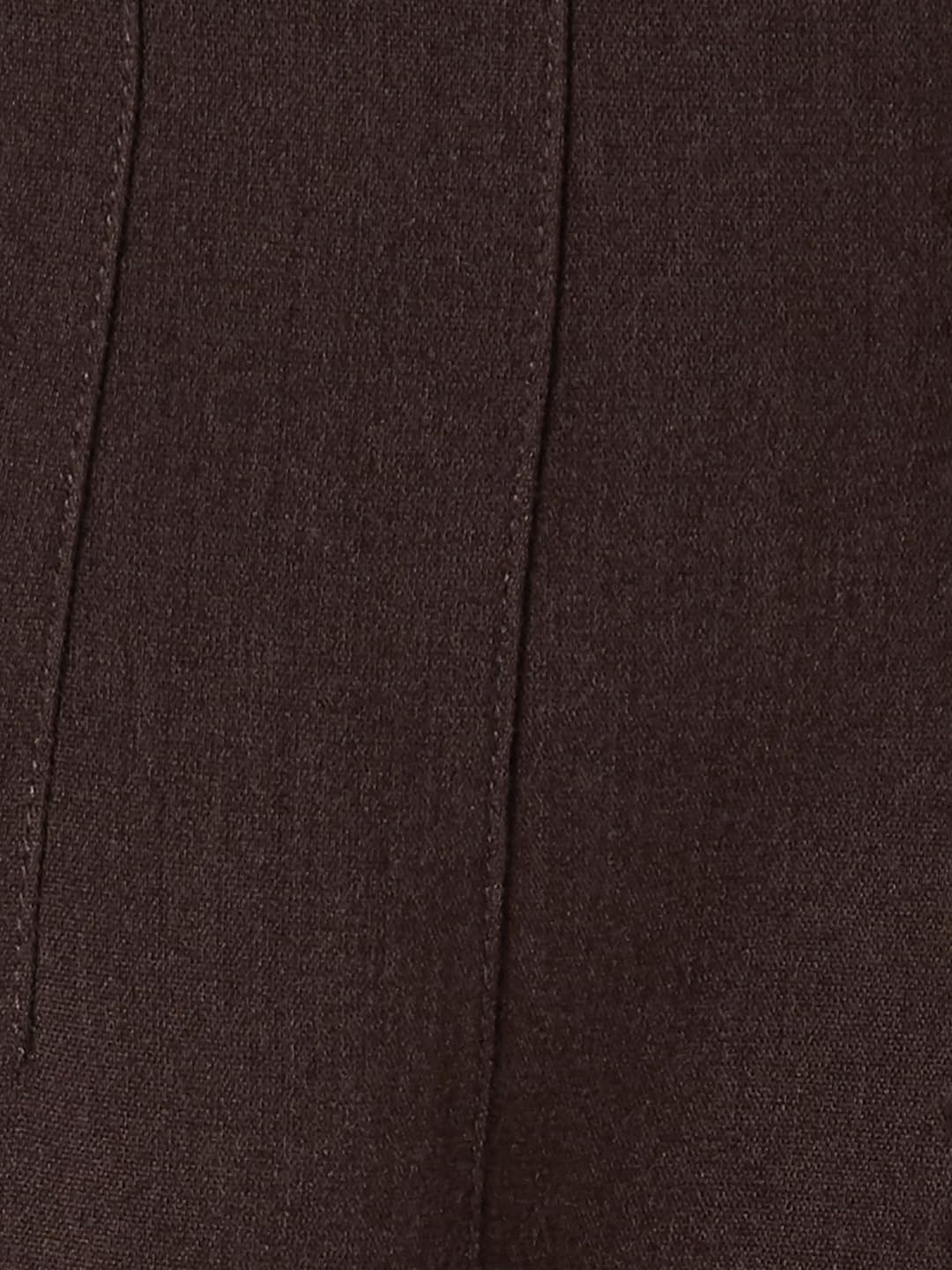 Max Women Solid Trousers (Brown_28)