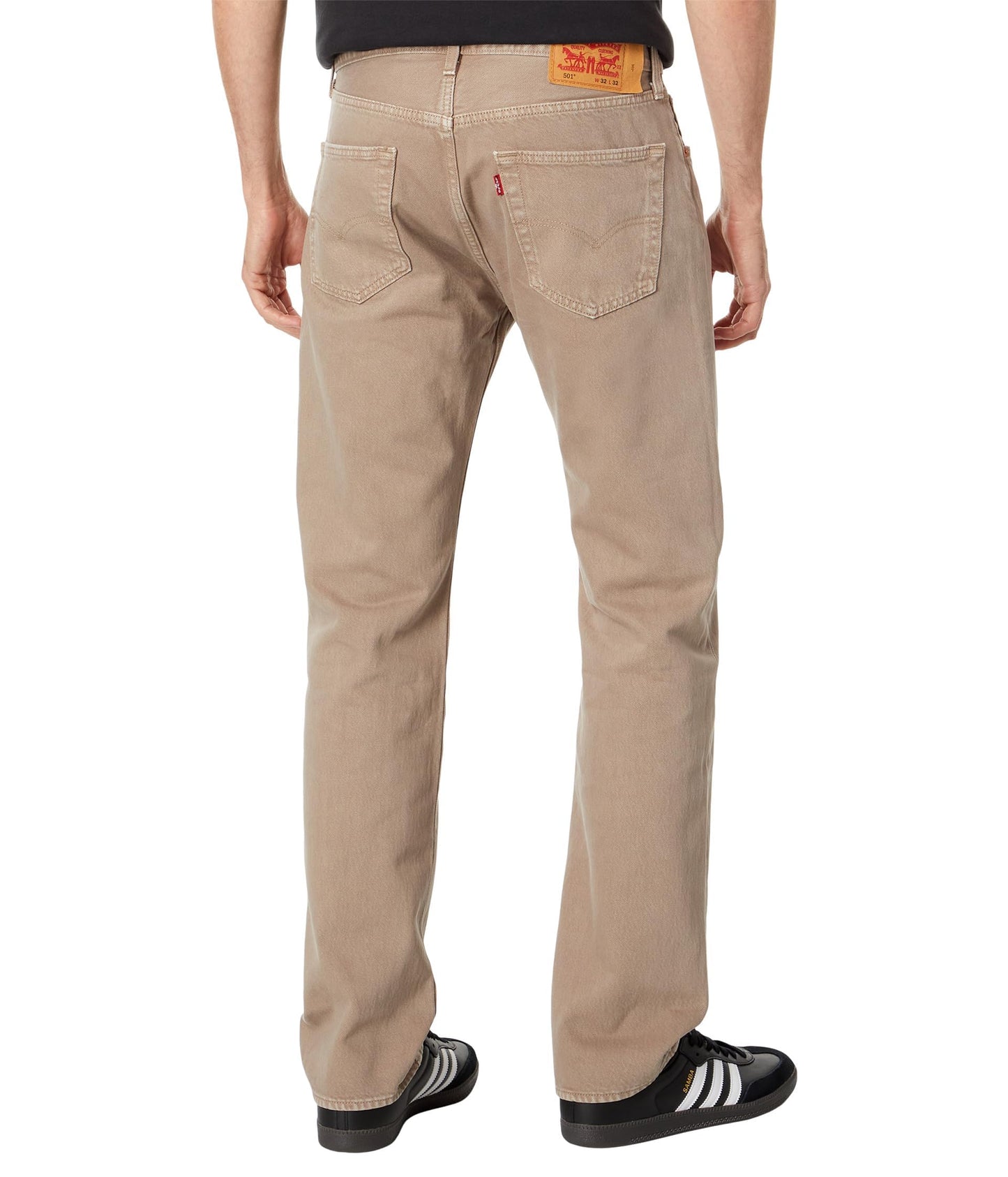 Levi's mens 501 Original Fit Men's Jeans (Regular and Big & Tall) Jeans, All Beige, 34W x 30L