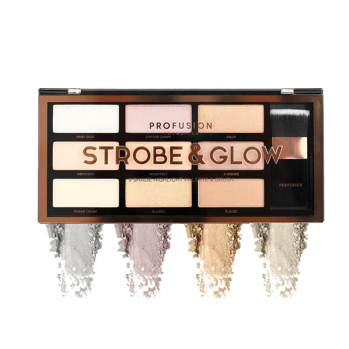 Profusion Cosmetics Strobe & Glow Artistry Palette, Glow, 36 g