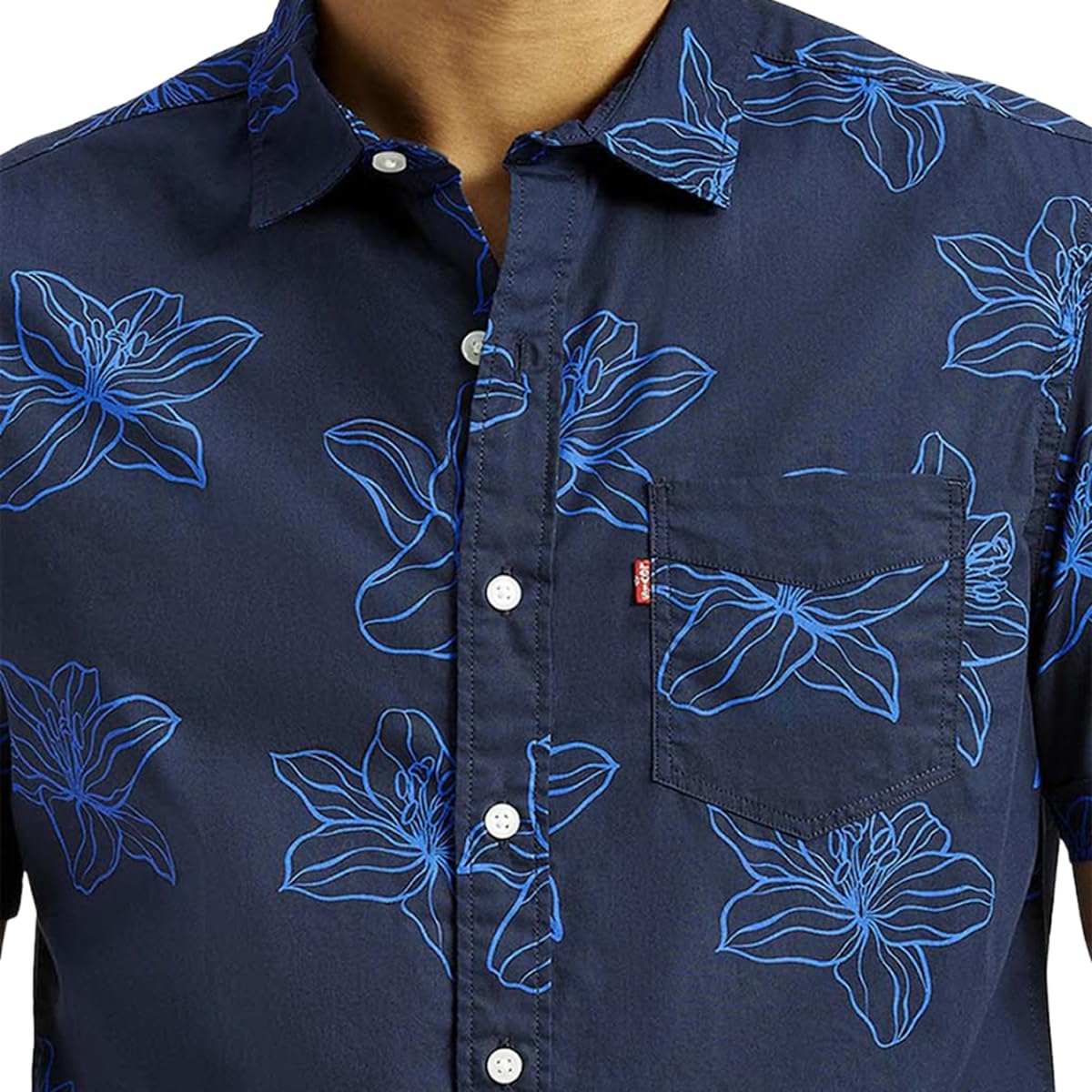 Levi's Men's Slim Fit Shirt (1106_Navy