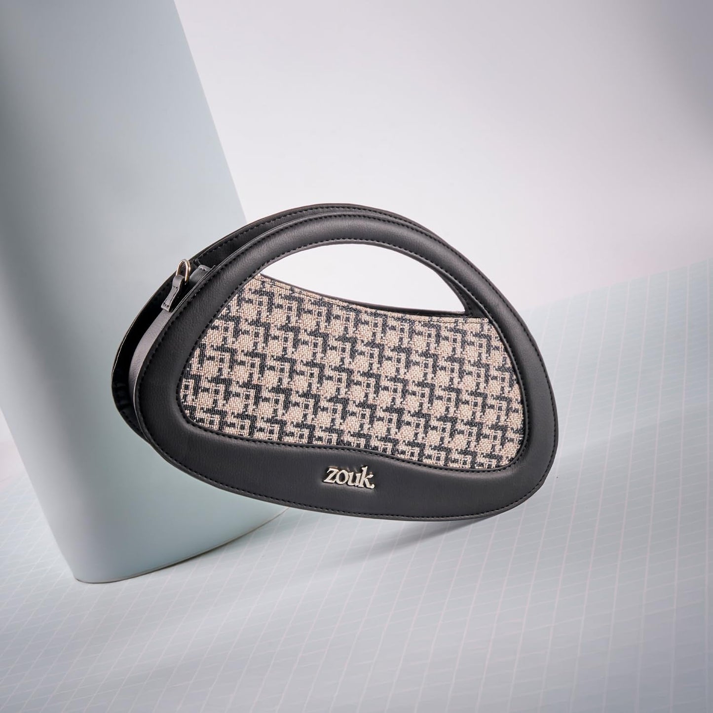 ZOUK Nadia Sling Bag for Women – Stylish Crossbody with Cutout Top Handle | Handcrafted Shoulder Bag with Multiple Pockets & Water-Resistant Lining | Formal & Casual Use | Carter Checks