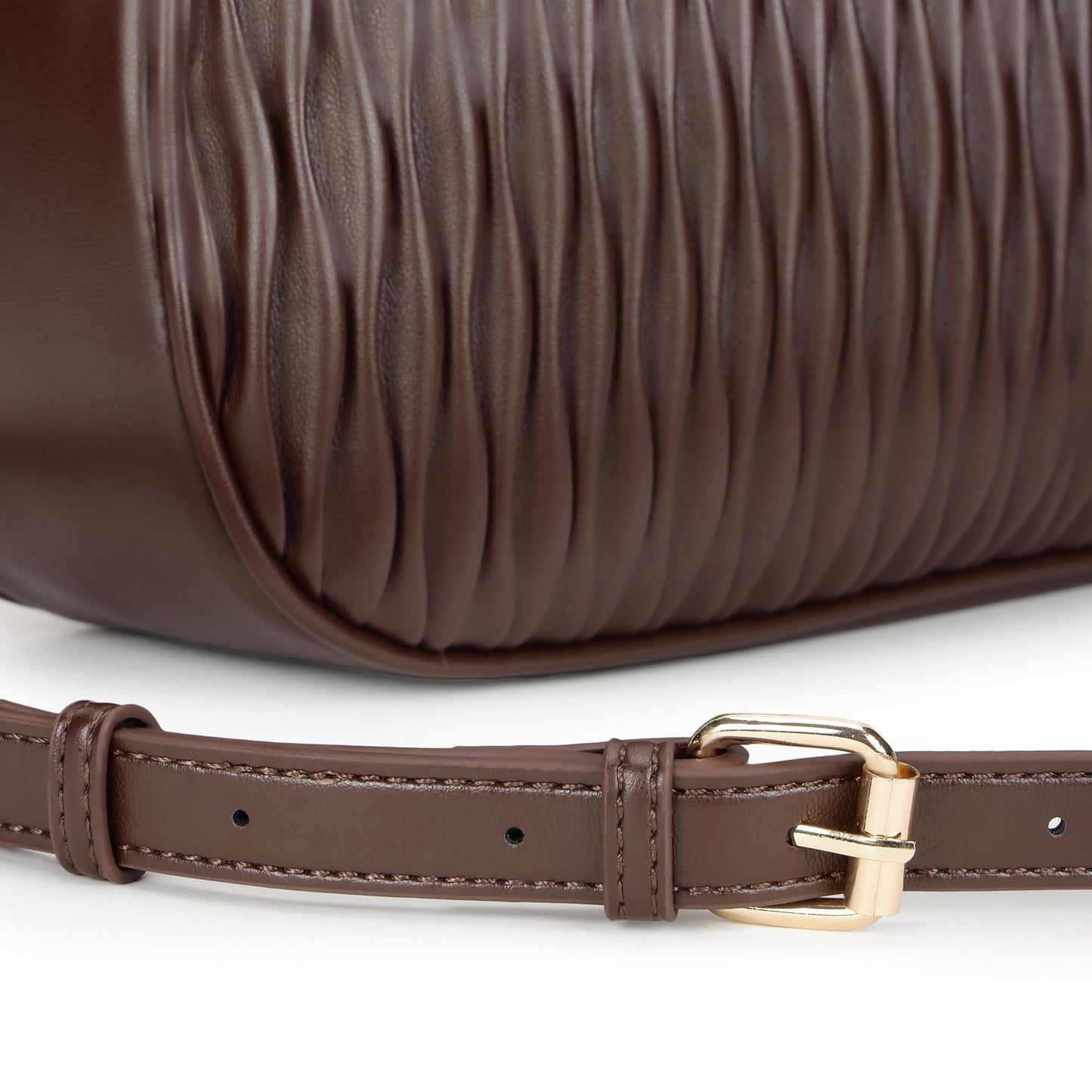Fastrack Brown Wave Shoulder Bag for Women | Faux-Leather Handbag | Dual-Carry Shoulder & Crossbody Sling | Spacious Everyday Bag with Organizer Pockets