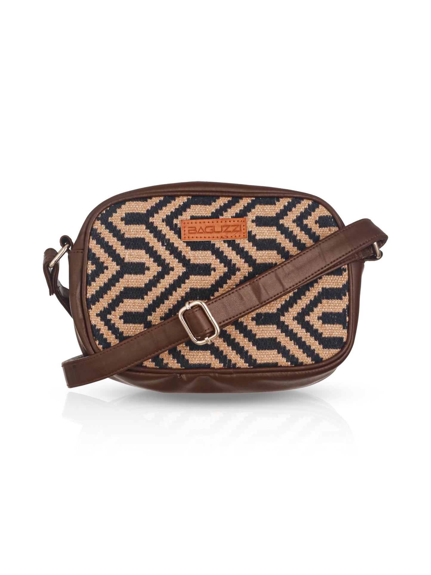 BAGUZZI Handmade Vegan Leather Women's Sling Cross-Body Adjustable Shoulder Strap