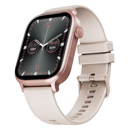 Boat Storm Infinity Plus Smartwatch with 20 Days Battery, ASAP™ Charge, 4.97 cm HD Display, Functional Crown, Multiple Sports Modes, BT Calling, SOS, IP68, Heart Rate & SpO2 Monitor (Cherry Blossom)