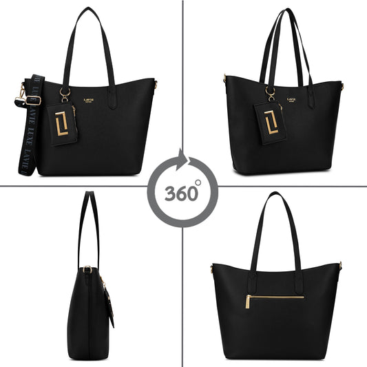 Lavie Luxe Women's Duo Hailey Tote Handbag for Women | Tote Bag for Work | Ladies purse | Stylish Shoulder Bag | Ladies Gift