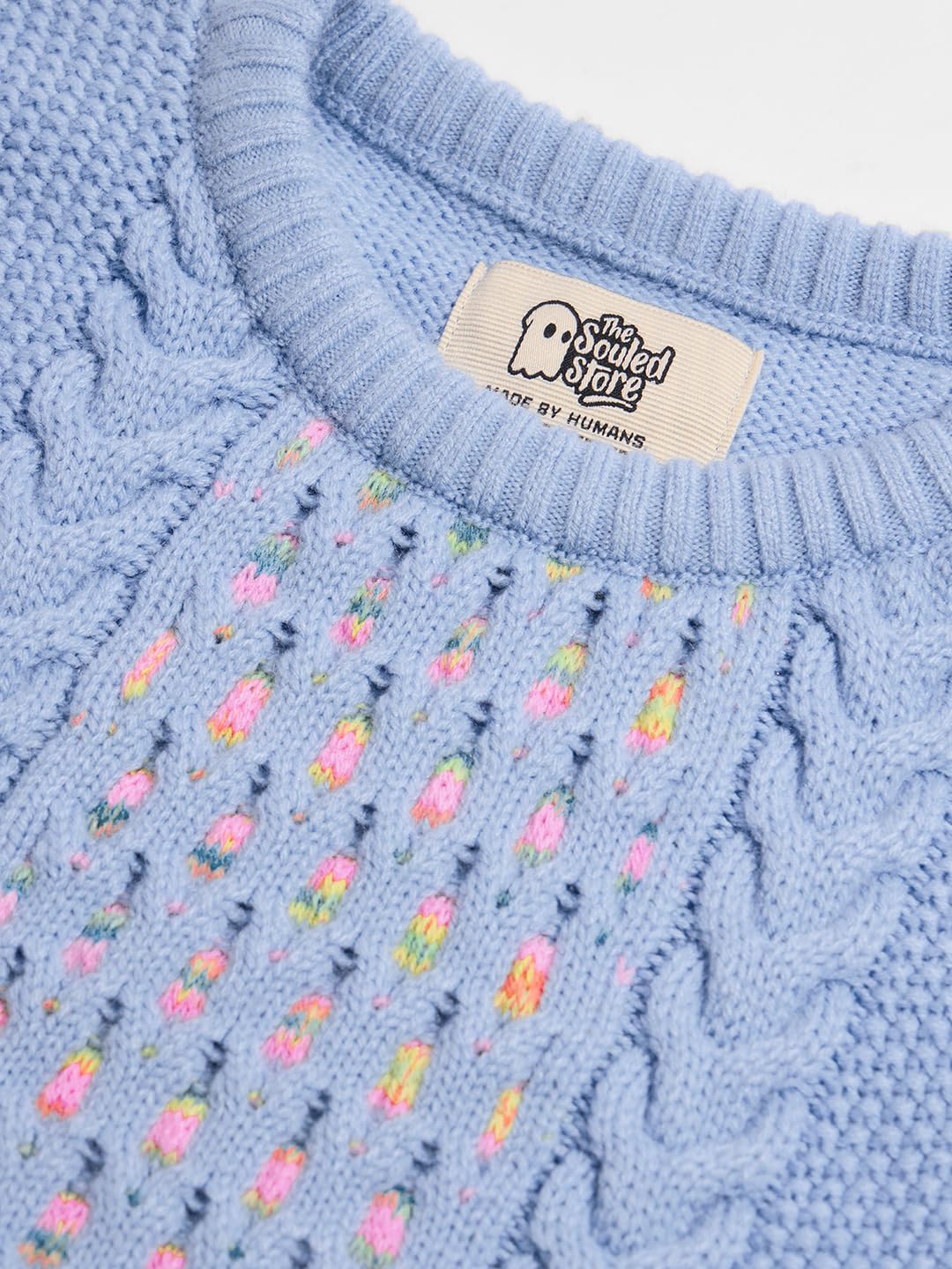 The Souled Store Cable Knit Sweater : Tiffany Women and Girls Oversized Sweater