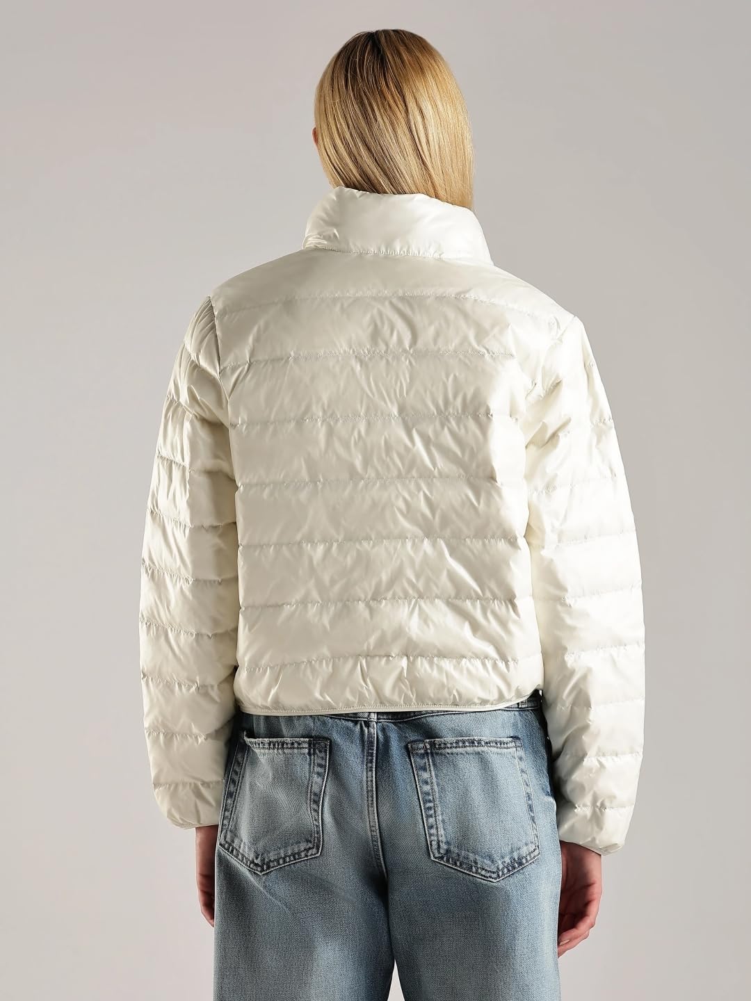 Calvin Klein Jeans Regular Fit Nylon High-Neck Puffer Jacket