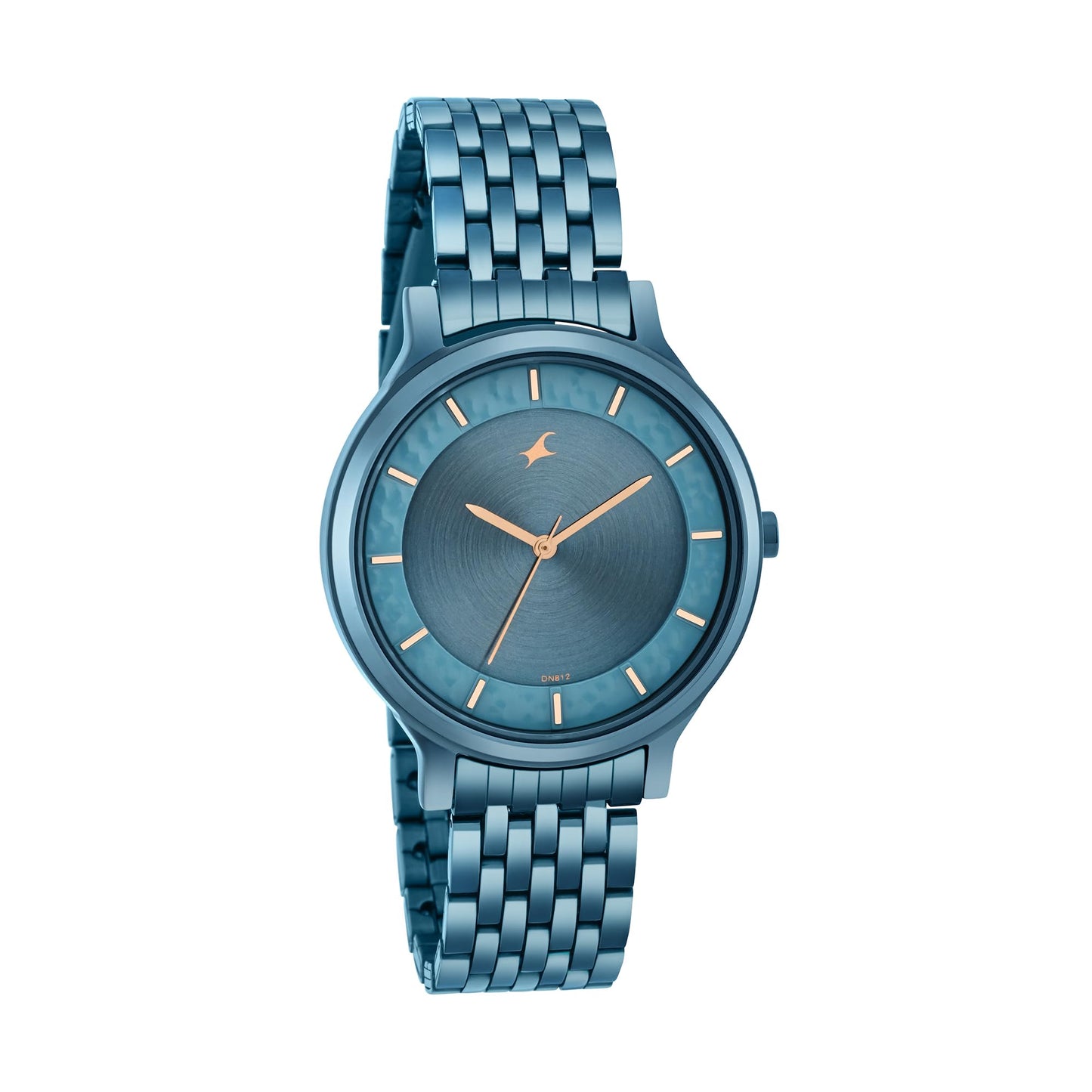 Fastrack Crush Quartz Analog Blue Dial Blue Stainless Steel Strap Watch for Girls - 6292QM02