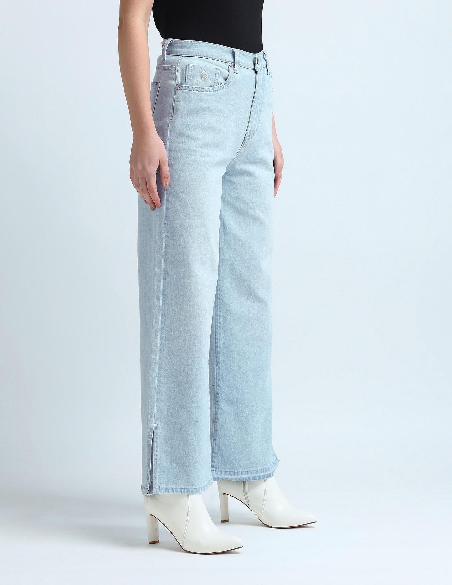 U.S. POLO ASSN. Women's Loose Jeans (UWAW24JEN145_Blue