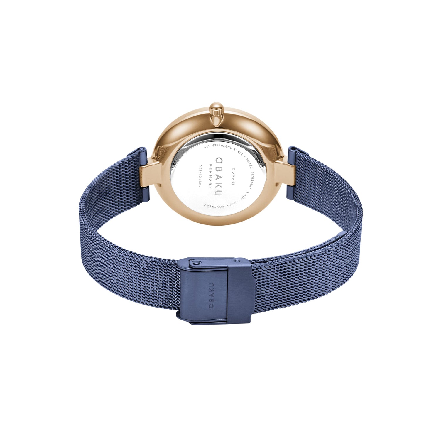 Obaku Diamant Ocean Analog Blue Dial Women's Watch-V256LXVLML