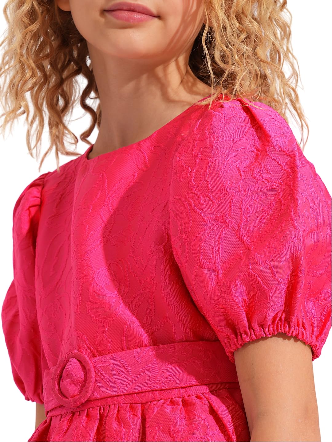 VERO MODA Girl Fit & Flare Pink Dress