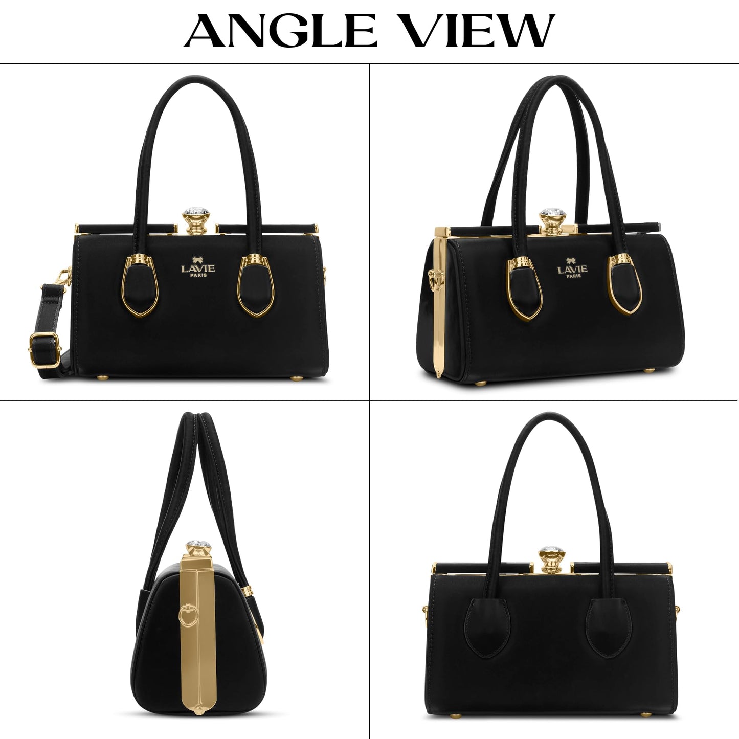 LAVIE PARIS Women's Gazelle Frame Satchel Bag | Satchel Handbag for Work | Ladies Purse | Stylish Shoulder Bag | Gift for Women