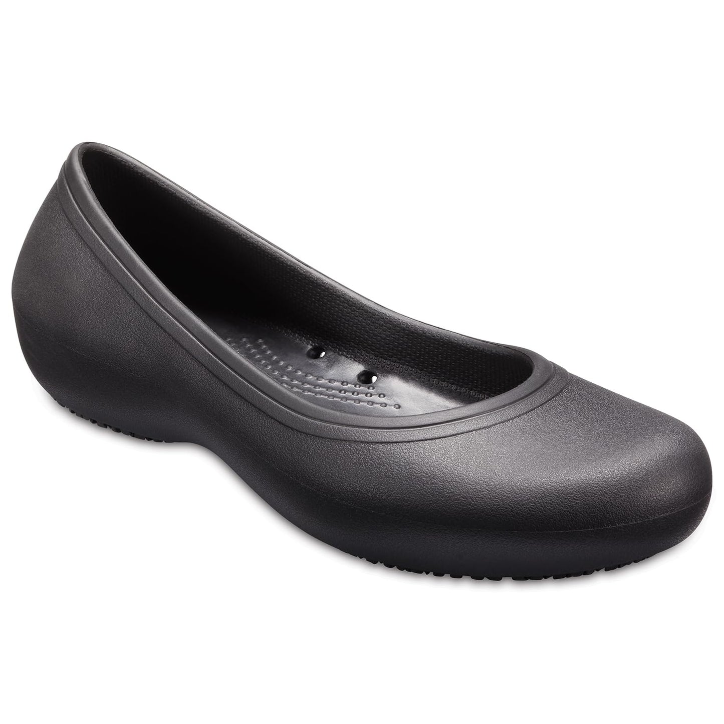 Crocs Women's Croslite Flat At Work, Black - 2 UK