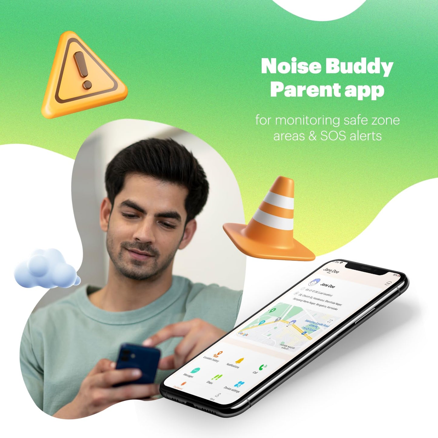 Noise Scout Kids Smartwatch with Assisted GPS Tracking, 4G Video & Voice Call, Safe Zone Alert, SOS Button, Habit Formation, in-Built Games, Buddy App for Parents (Twinkle Purple)