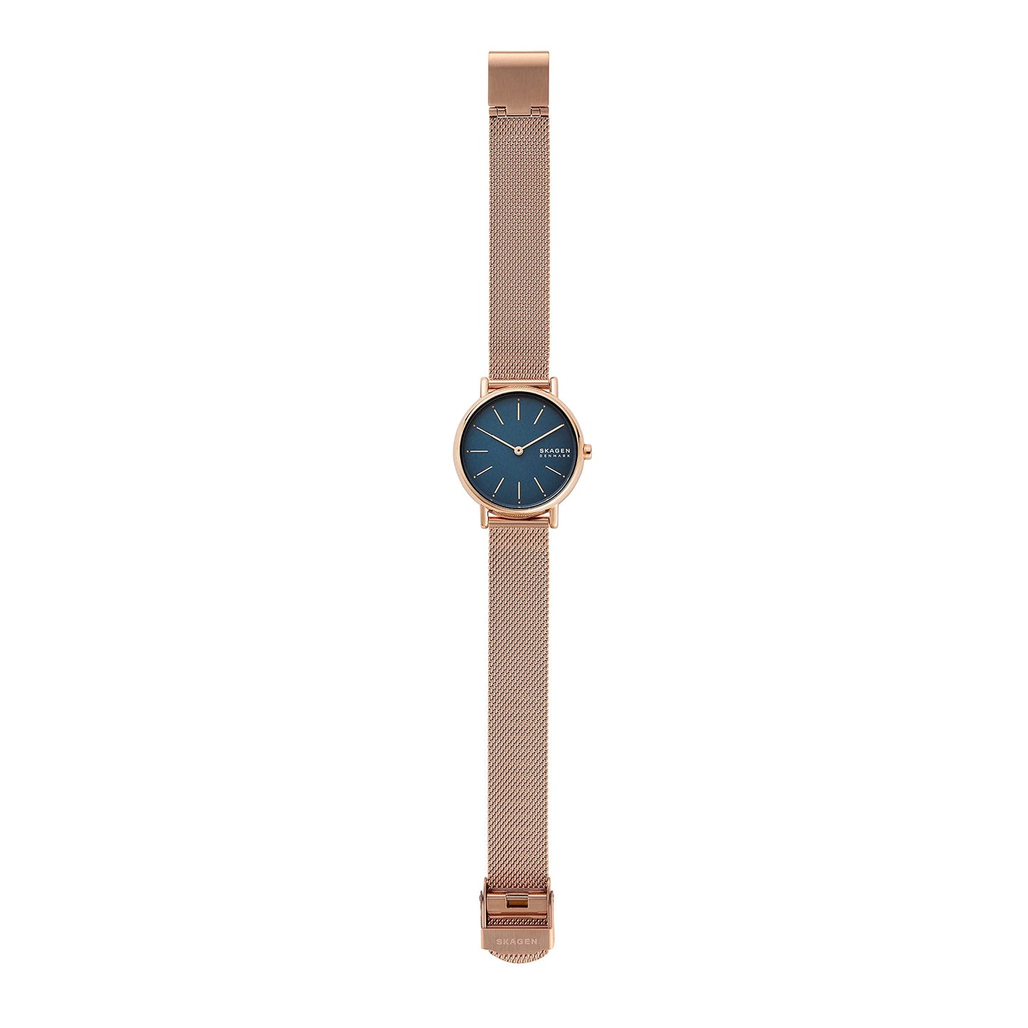 Skagen Stainless Steel Analog Blue Dial Women Watch-Skw2837, Gold Band