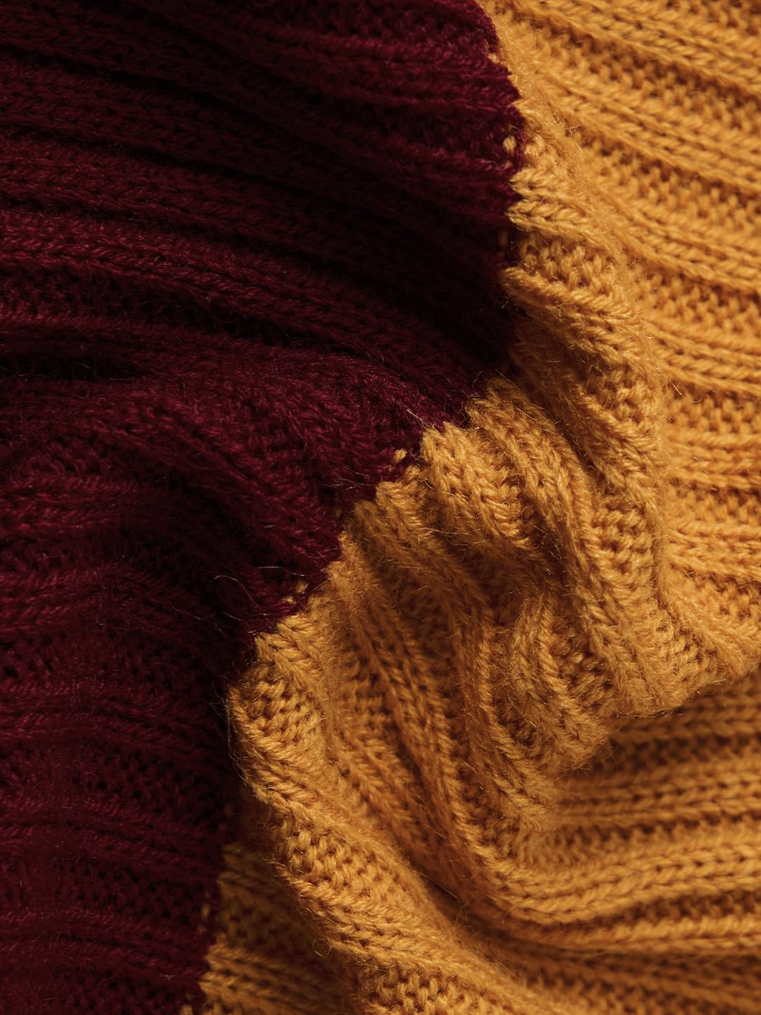 The Souled Store Harry Potter: The Bravehearts Women and Girls Long Sleeves Round Neck Brown Embroidered Acrylic Oversized Sweaters