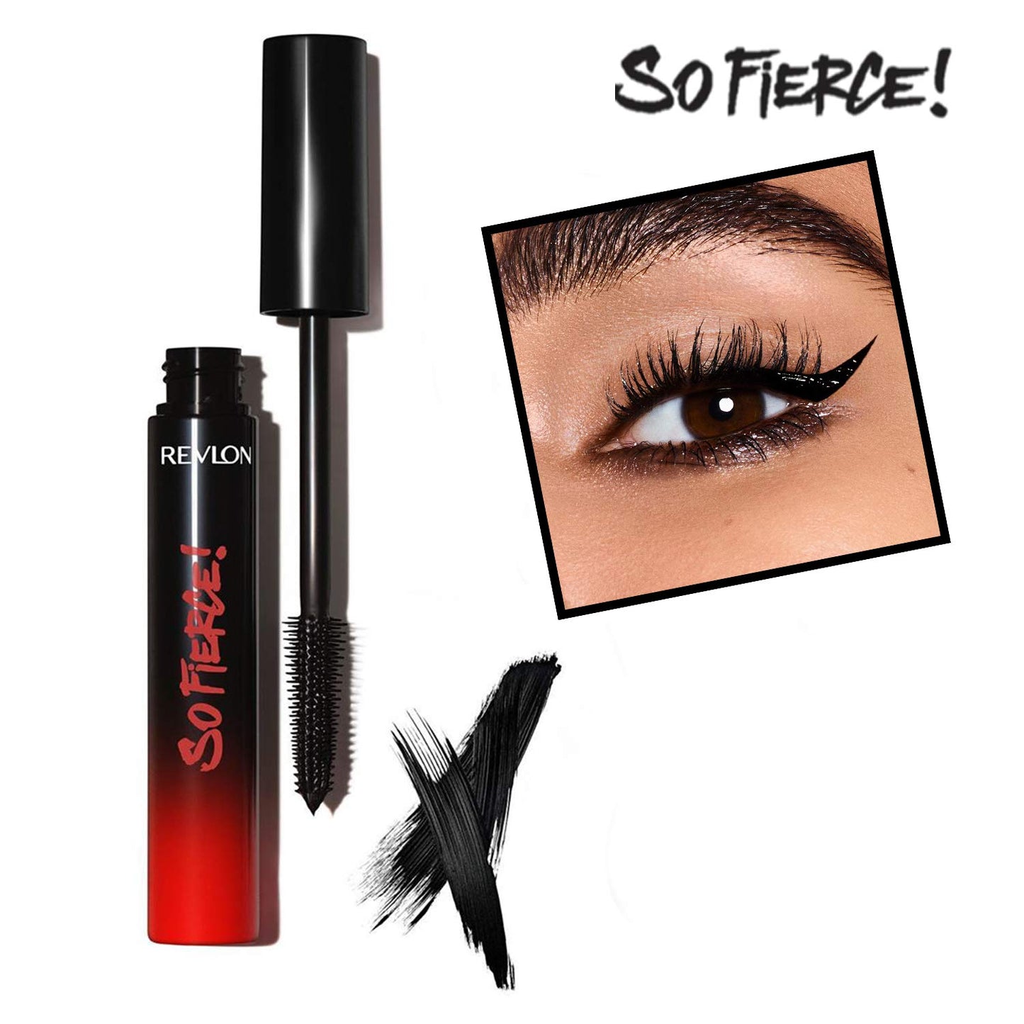 Revlon Mascara, So Fierce Big Bad Lash Eye Makeup, Volumizing, Lasts up to 24 Hours, No Clump, Smudge Proof, Flake Proof, Blackest Black (760), 0.34 Fl Oz