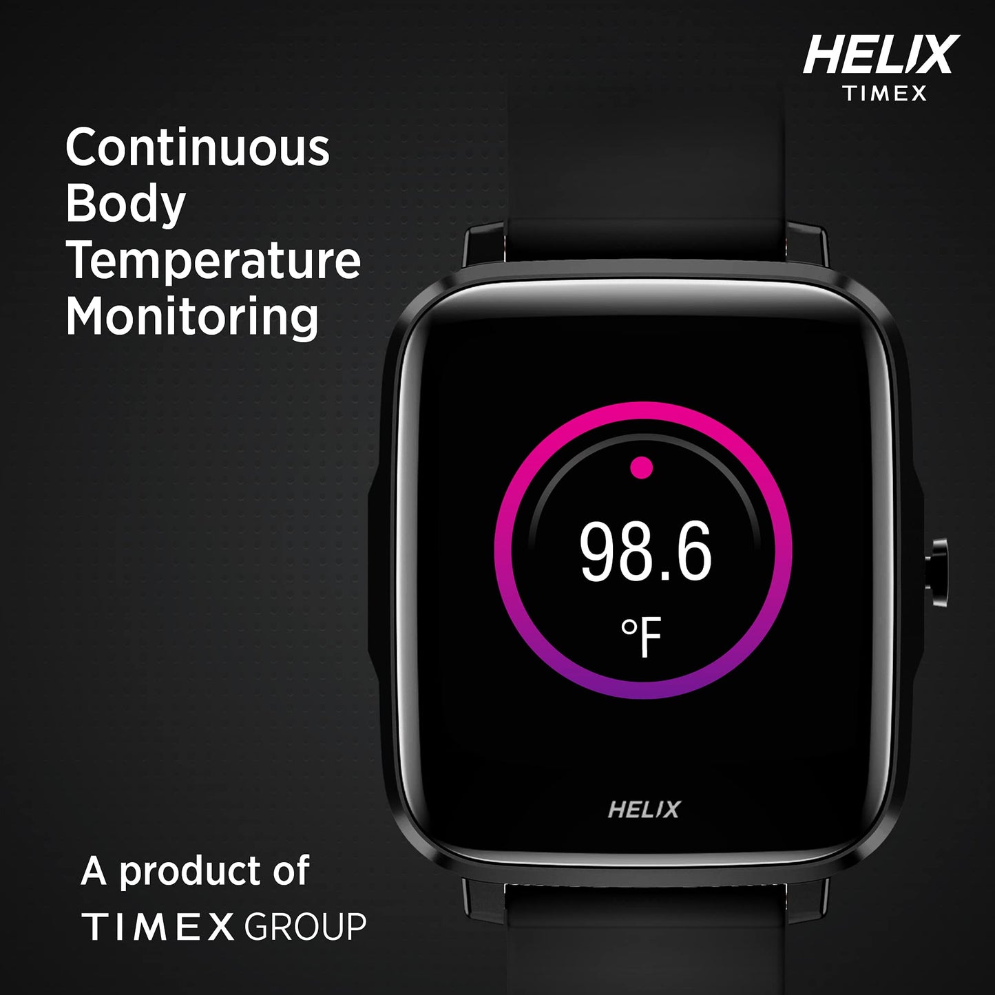 Helix Smart Watch Digital Black Dial Unisex-Adult Watch-TW0HXW201T
