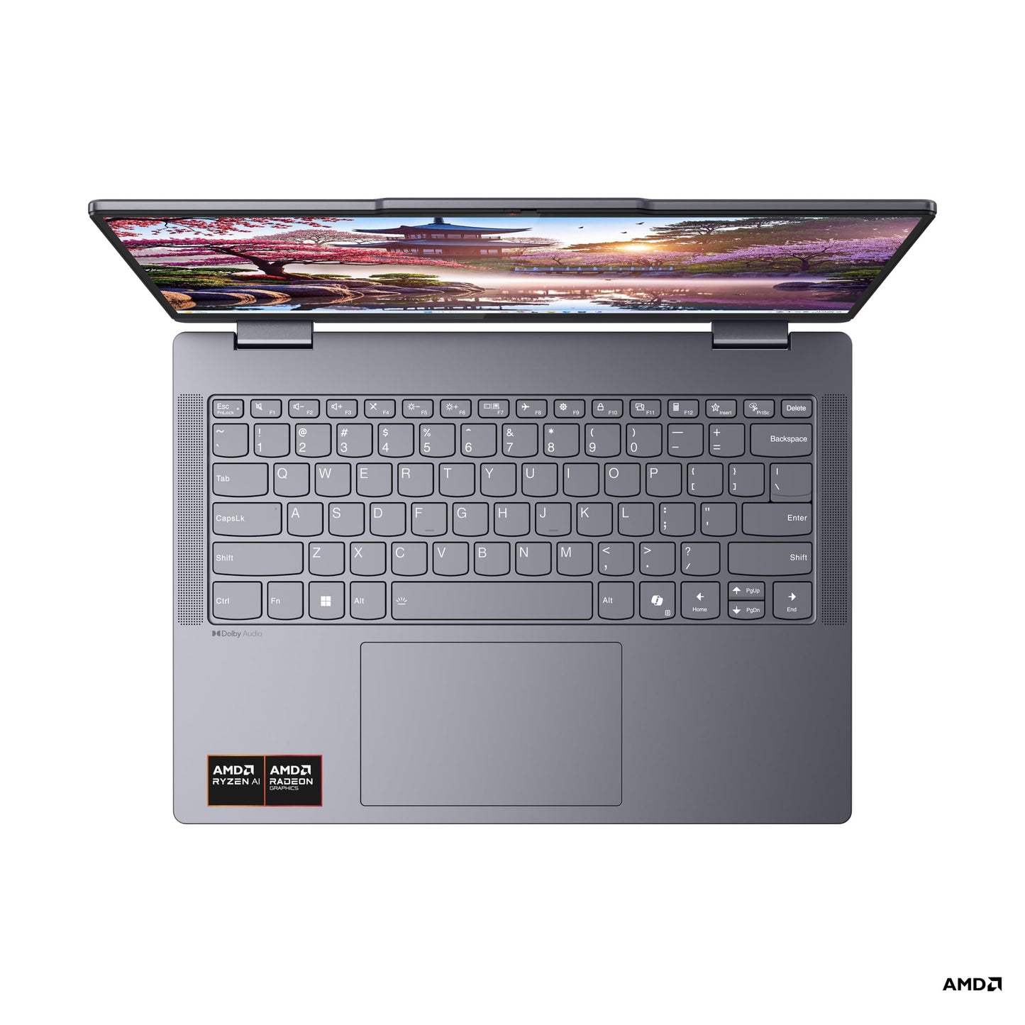 Lenovo IdeaPad 5 2-in-1 AMD Ryzen AI 7 350 (16GB RAM/512GB SSD/14 (35.5cm)/WUXGA IPS/Copilot+PC/Windows 11/Office 2024/Lenovo Digital Pen 2/1Yr ADP/Grey/1.6Kg), 83KT000JIN Convertible Laptop