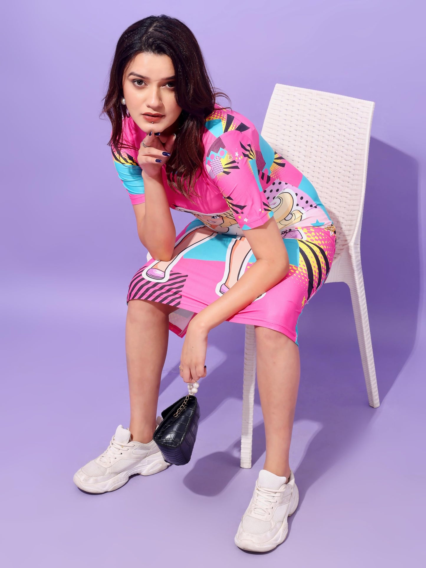 Attire Empire Multicolor Bodycon Dress