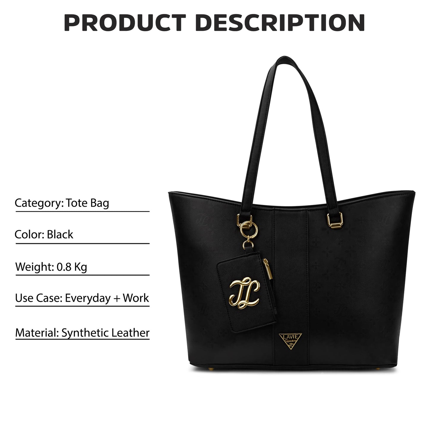 Lavie Signature Women's Edison Colourblock Tote Handbag | Tote Bag for Work | Ladies purse | Stylish Shoulder Bag | Gift for Women
