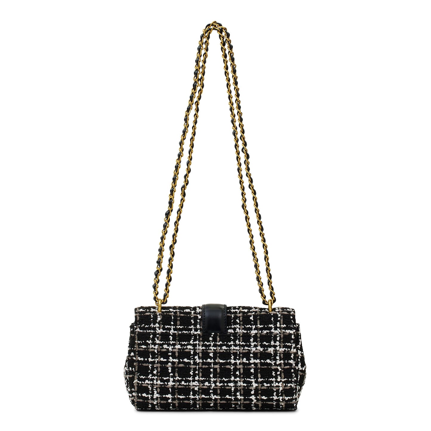 Miraggio Estelle Crossbody/Shoulder Bag with Convertible Sling (Tweed Black)