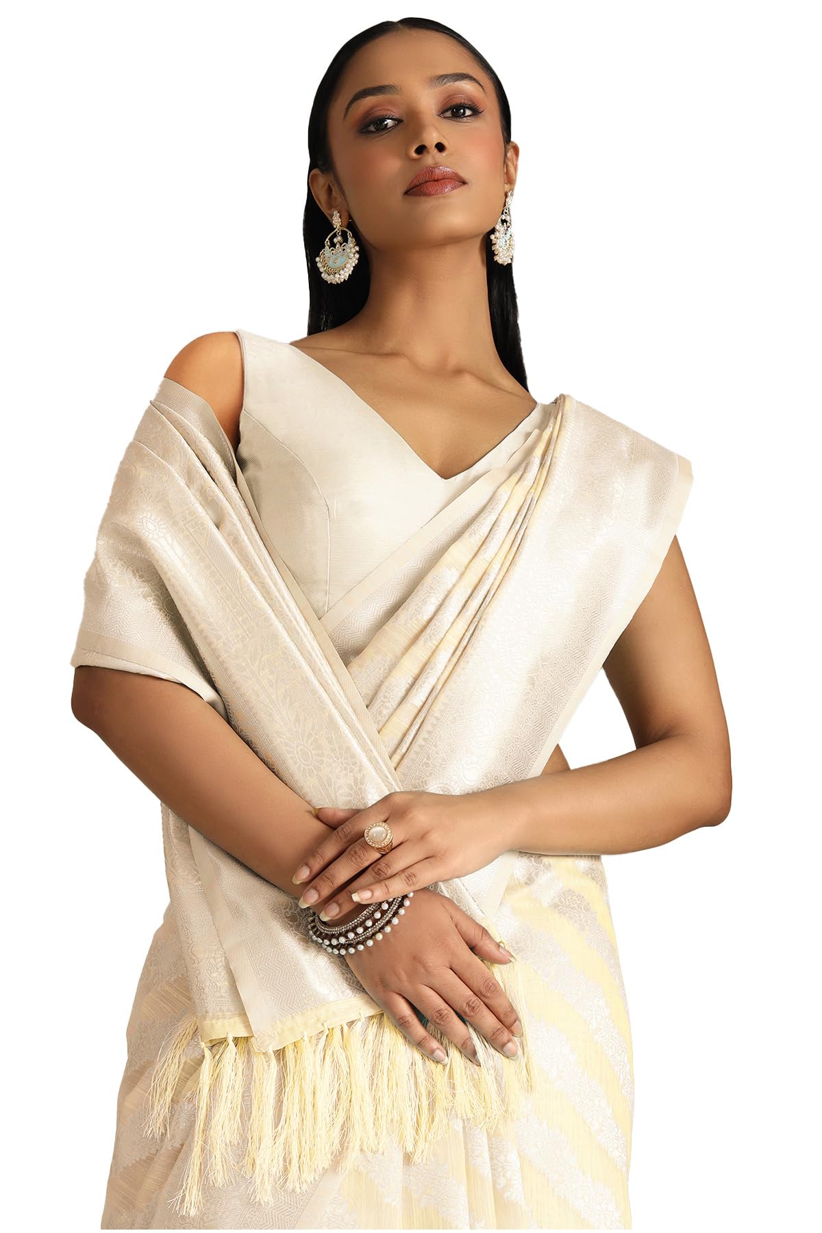 Soch Womens Tussar Woven Design Saree