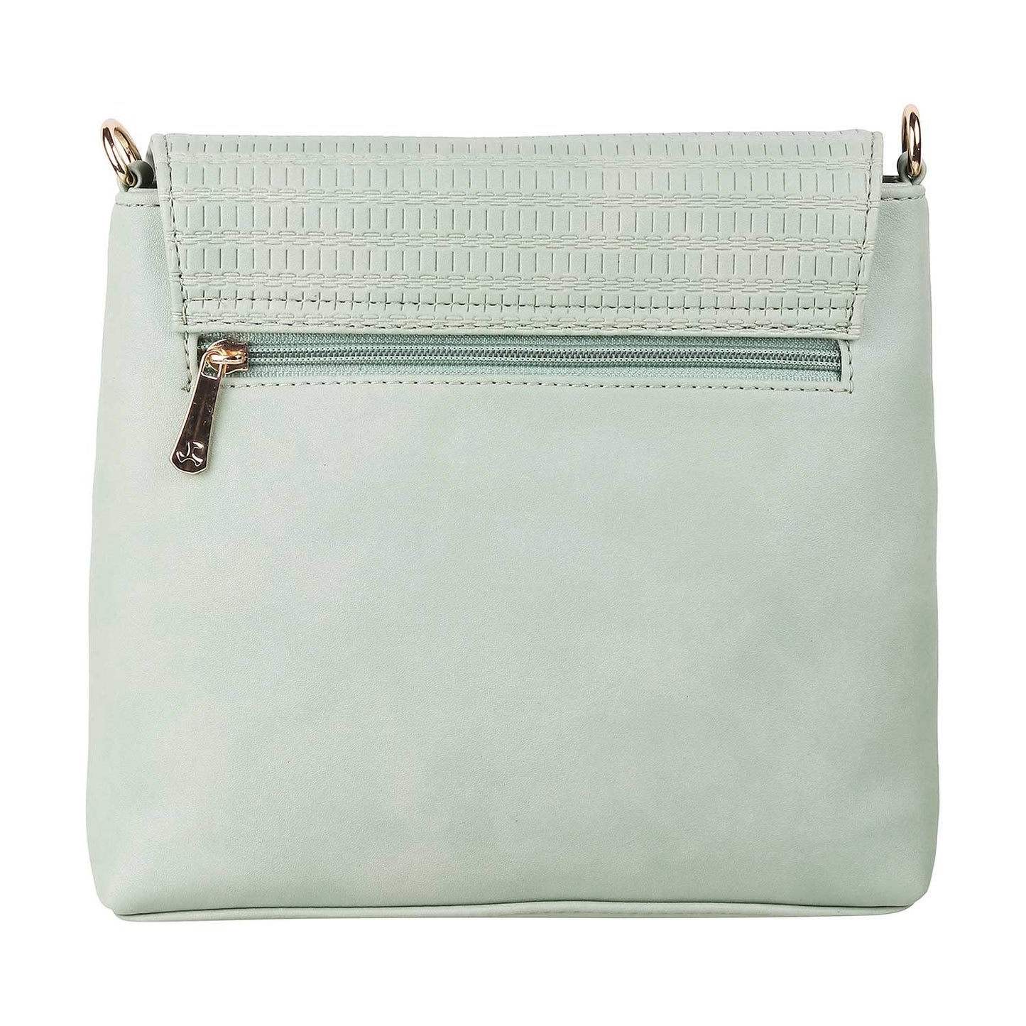 Mochi Women Green Flap Over Sling (66-7212)