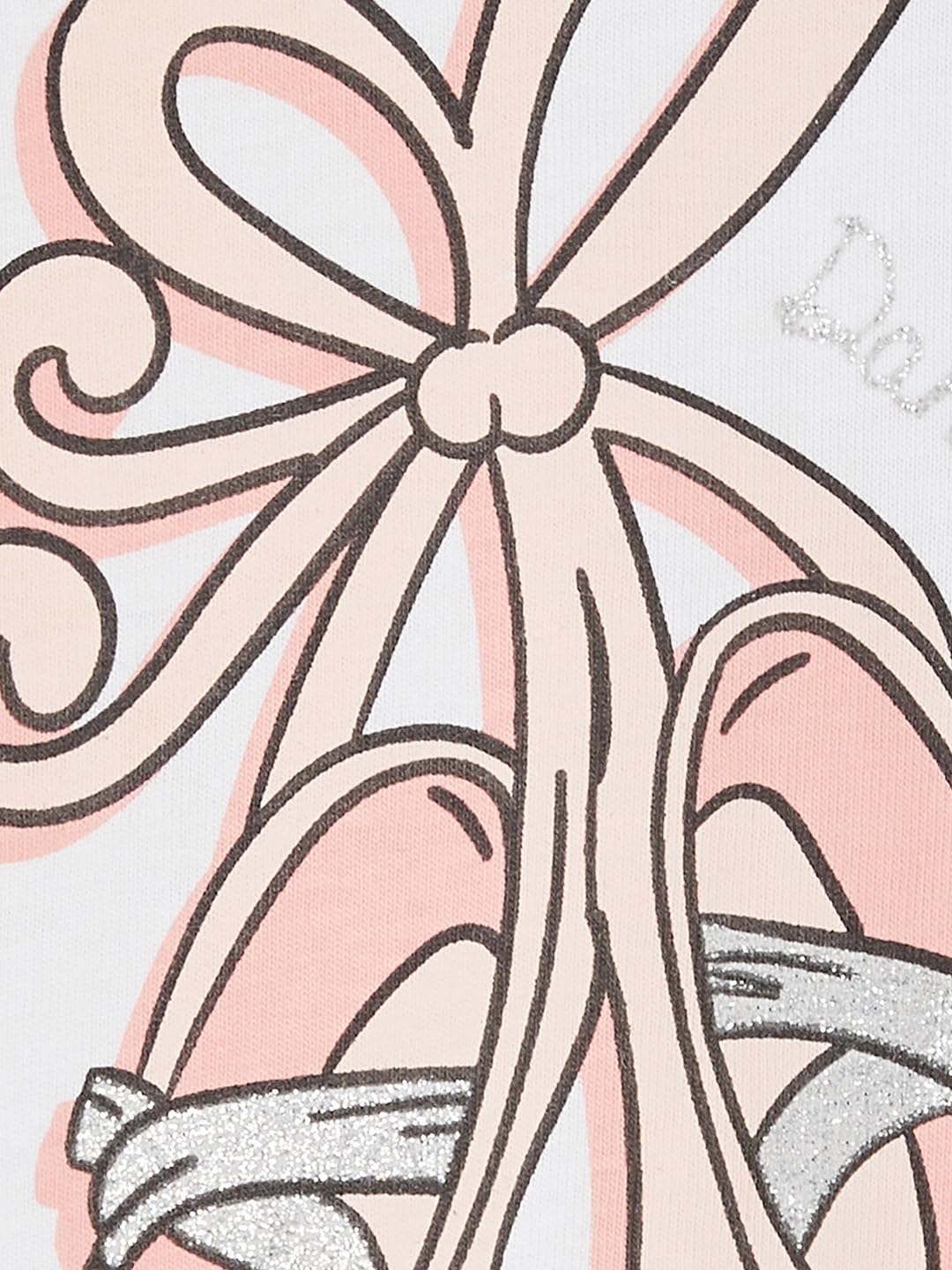 Max Girl's Half Sleeves Round Neck Cotton Printed T-Shirt - Pack of 3 White