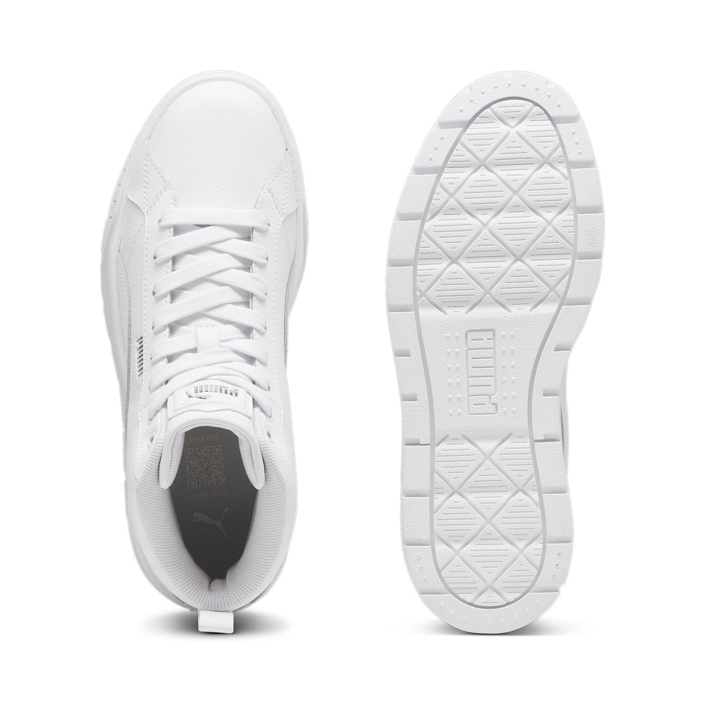 Puma , Women, Karmen II Mid, White-White-Silver, Sneaker, 6UK, (39745901)