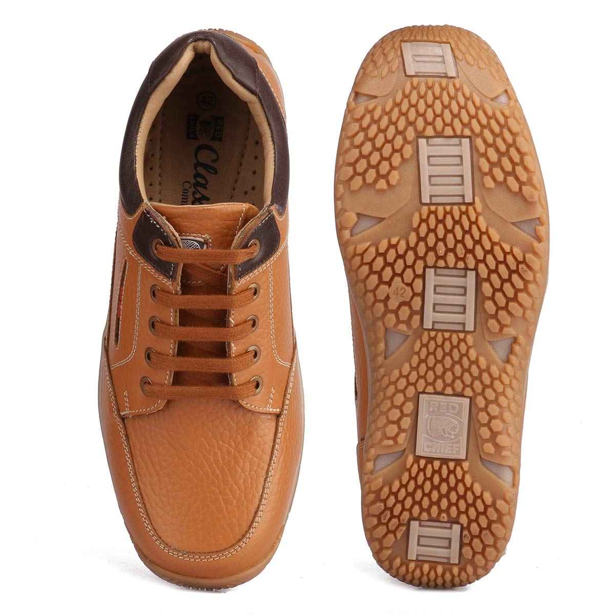 Red Chief Lace Up | Casual Shoes for Men | Elephant Tan | TPR Sole