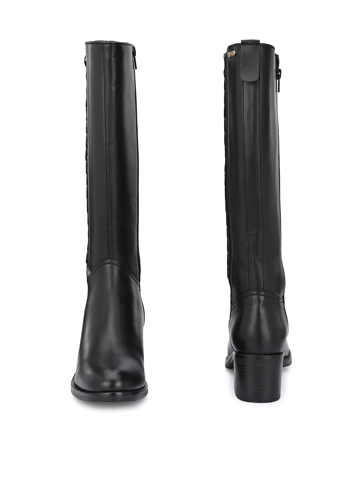 Delize Womens Tan/Black Knee Boots