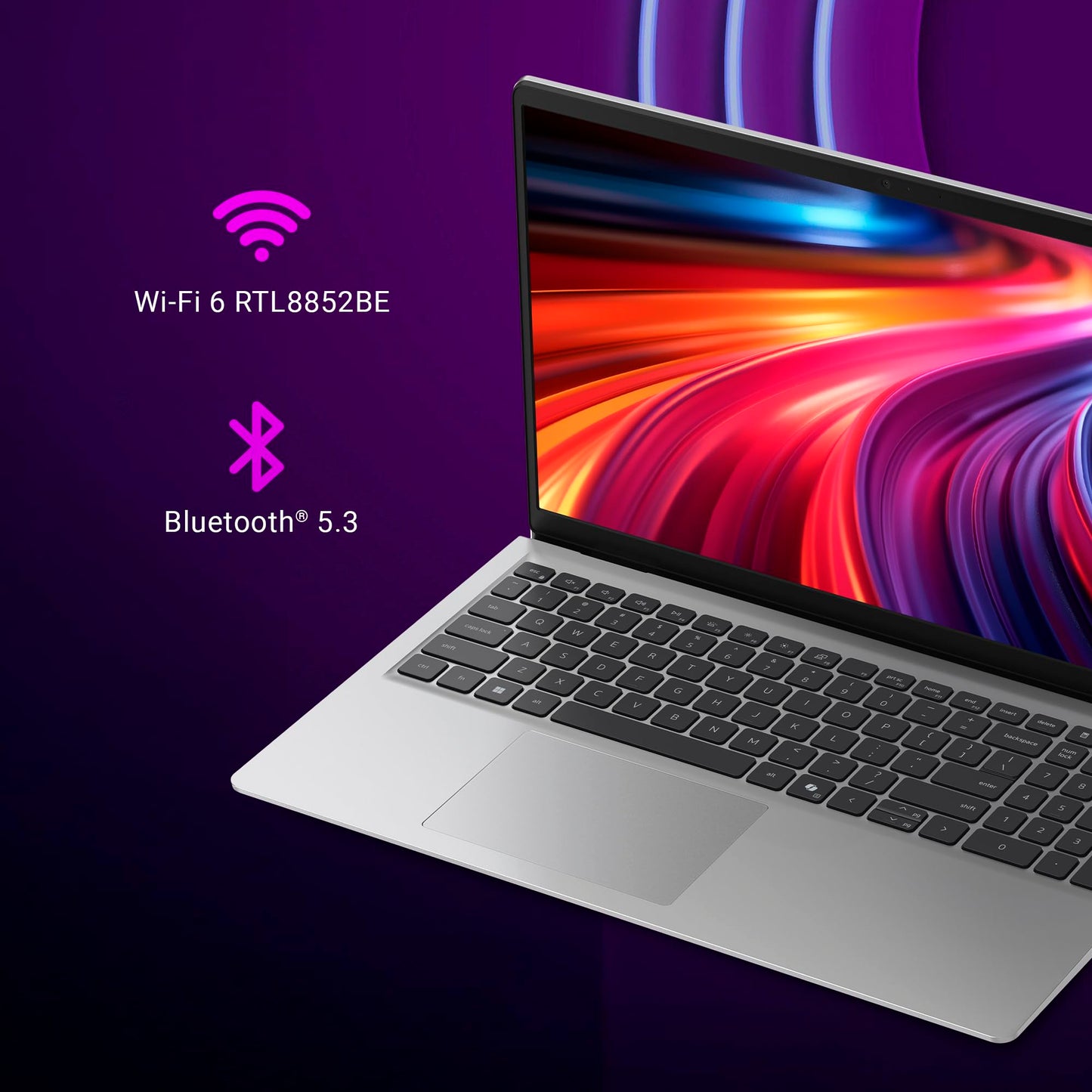 Dell 15 AI Powered Laptop, Intel Core Ultra 5 225H, 16GB DDR5 RAM, 512GB SSD, 15.6" FHD Anti-Glare Display, Intel Arc Graphics, Dedicated Copilot Key, Backlit Keyboard, Silver, Win11 Home + MSO H&S'24