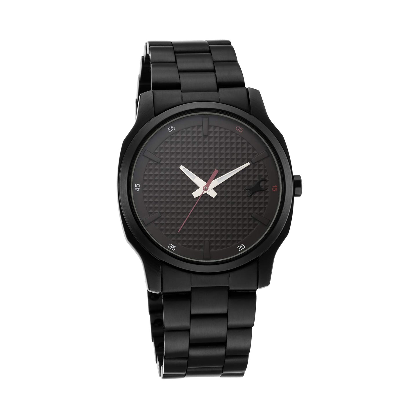 Fastrack Men Metal Casual Analog Black Dial Watch-3255Nm01/Nr3255Nm01, Band Color-Black