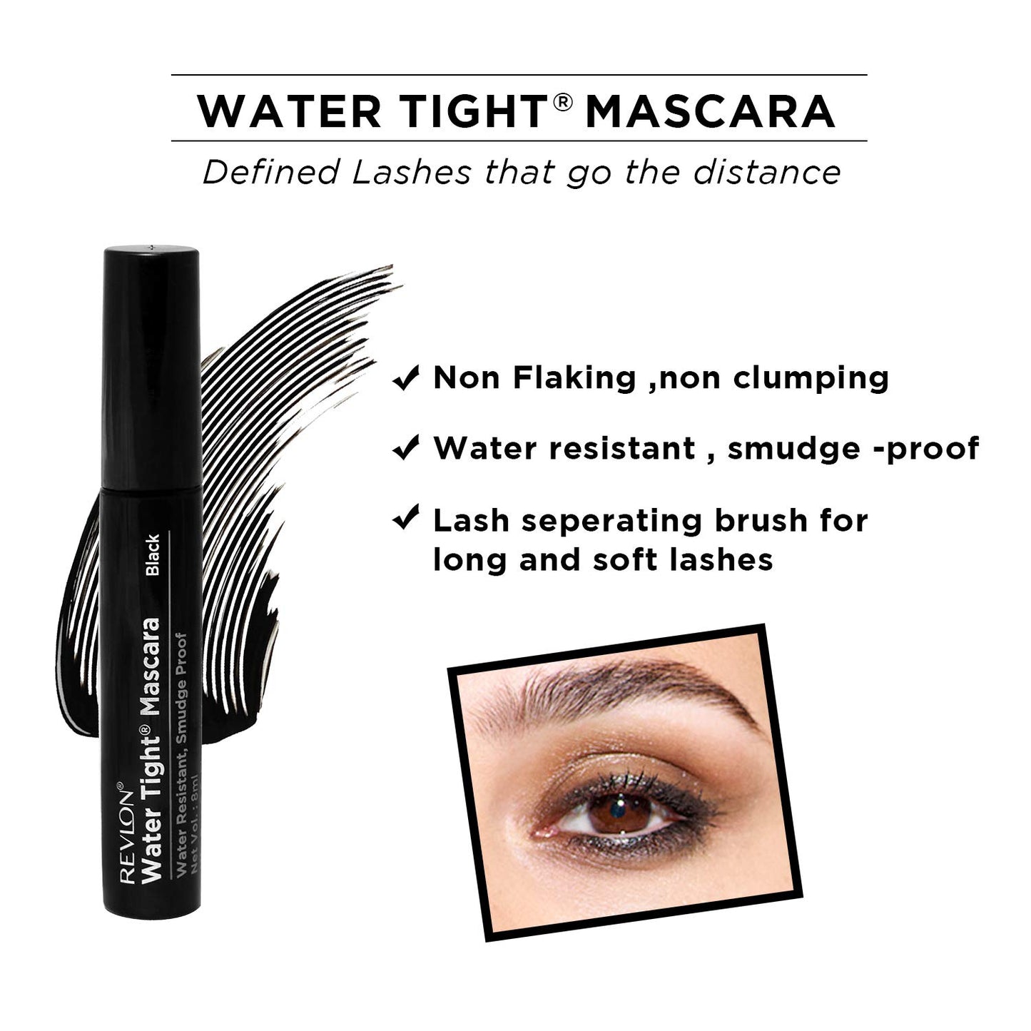 Revlon Mascara, So Fierce Big Bad Lash Eye Makeup, Volumizing, Lasts up to 24 Hours, No Clump, Smudge Proof, Flake Proof, Black (761), 0.34 Fl Oz