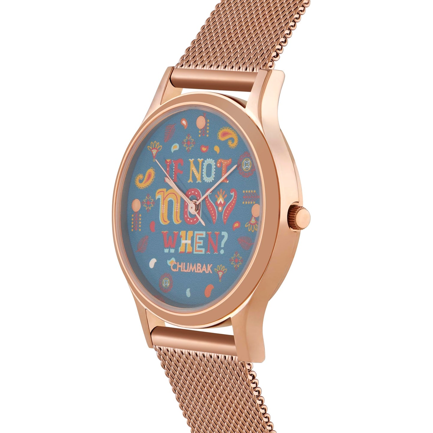 TEAL BY CHUMBAK Round Dial Analog Hand Watch for Women, Gifts for Women/Girls/Ladies, Stylish Fashion Watch for Casual/Work