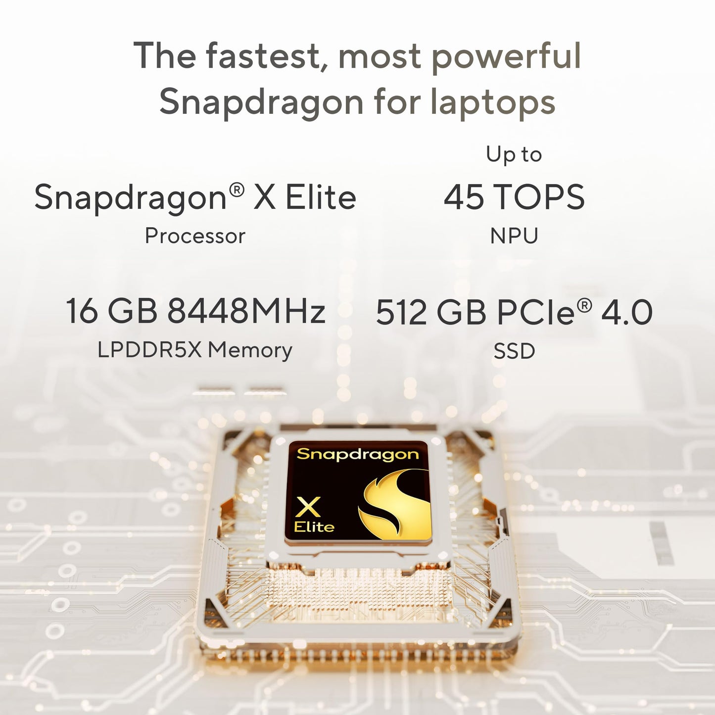 ASUS Zenbook A14, Snapdragon X Elite Processor,(Qualcomm Adreno iGPU/16GB RAM/512GB SSD/Windows 11 Home/MS Office 365 Basic (1Year)*/14" FHD+ OLED/AI PC/Zabriskie Beige/0.98 kg), UX3407RA-QD054WS